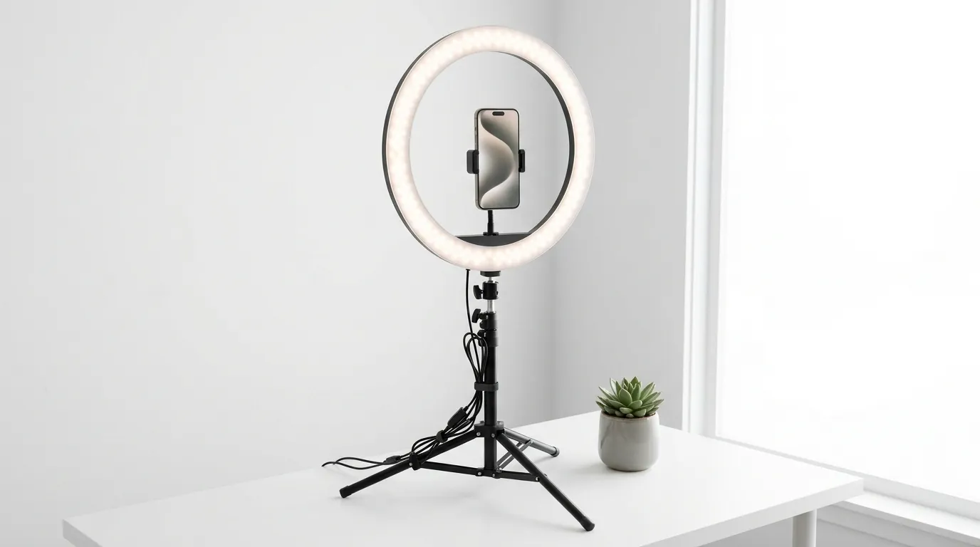 Diagram showing optimal positioning relative to window for selfie lighting