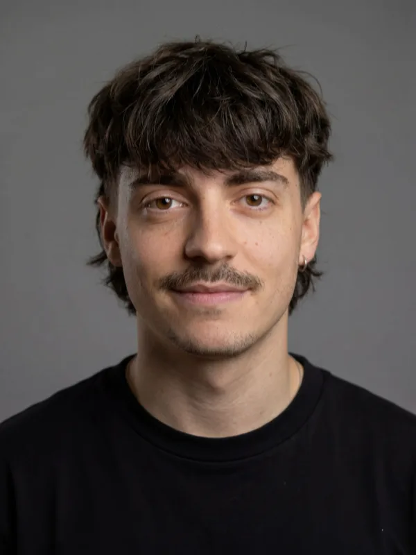 Professional studio headshot generated from a selfie with Dating Image Pro